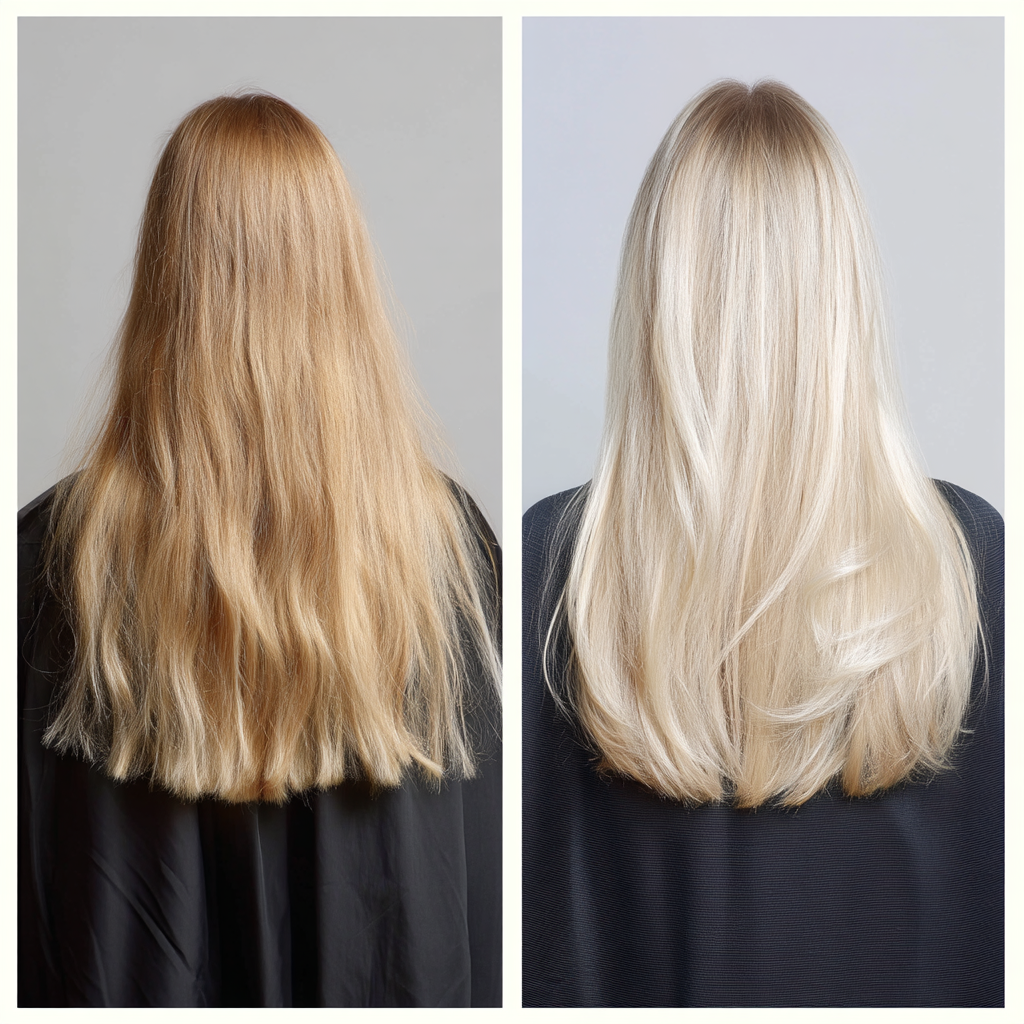 Platinum Blonde Casual Long Hairstyle